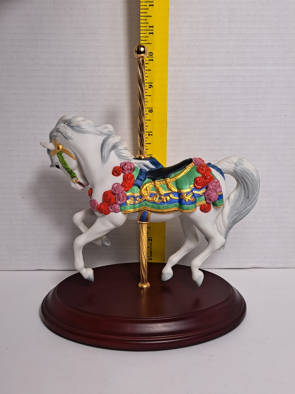 Vintage Franklin Mint Carousel Enchantment Porcelain Horse 1988 Lynn Lupetti